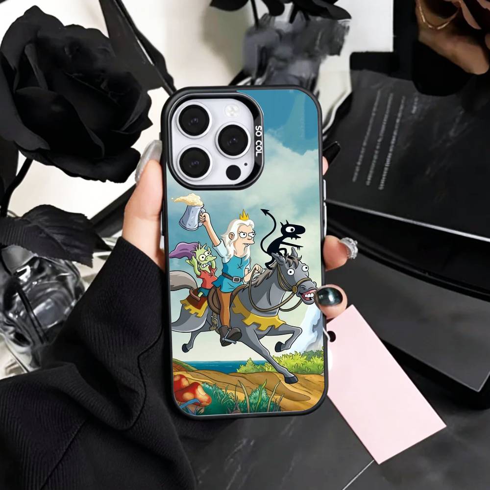 Fantasy D-Disenchantment   Phone Case For iPhone17,16,15,14,13,12,11 Plus,Pro Max Colored Silver Plated Inside Cover