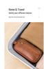 Men's Luxury PU Leather Makeup Bag - Large Capacity, Handheld, Elegant Wash Bag