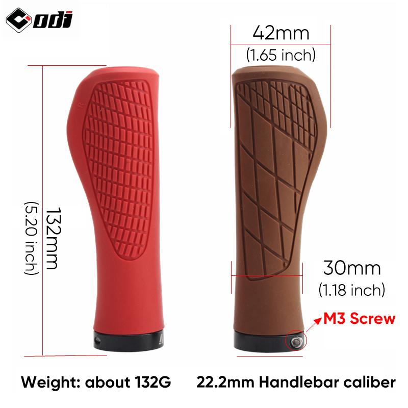 Odi Mtb Gripy na kolo Nárazuvzdorný Kryt řídítek kola Protiskluzové Zamykací gripy Ergonomické Cyklistické Gumové Velké Podložky Díly řídítek