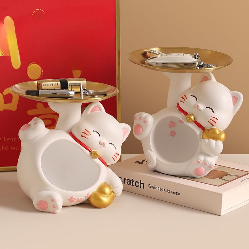 Národní Módní Špičková Třešňový Květ Kočičí Botník Vstupní Úložný Prostor na Klíče Ozdoby Obývací Pokoj Domácí Dekorace Ozdoby Řemesla