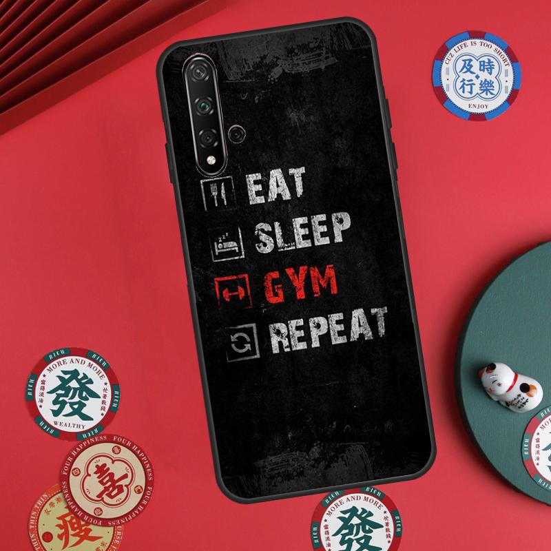 Fitness Bodybuilding Gym For Huawei Nova 11i 8i 12i 12s 9 10 SE Y60 Y70 Y90 Y72 Y73 Y61 Y91 P60 Pro P30 P40 Lite Case