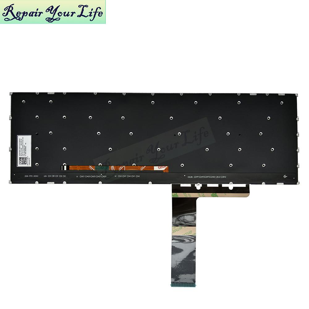 UK Backlight Laptop Keyboard for Lenovo Ideapad Yoga 7 16ARP8 83BS 7 16IRL8 82YN PC4SB SN20M61485 Keyboard New Grey F10 Lock