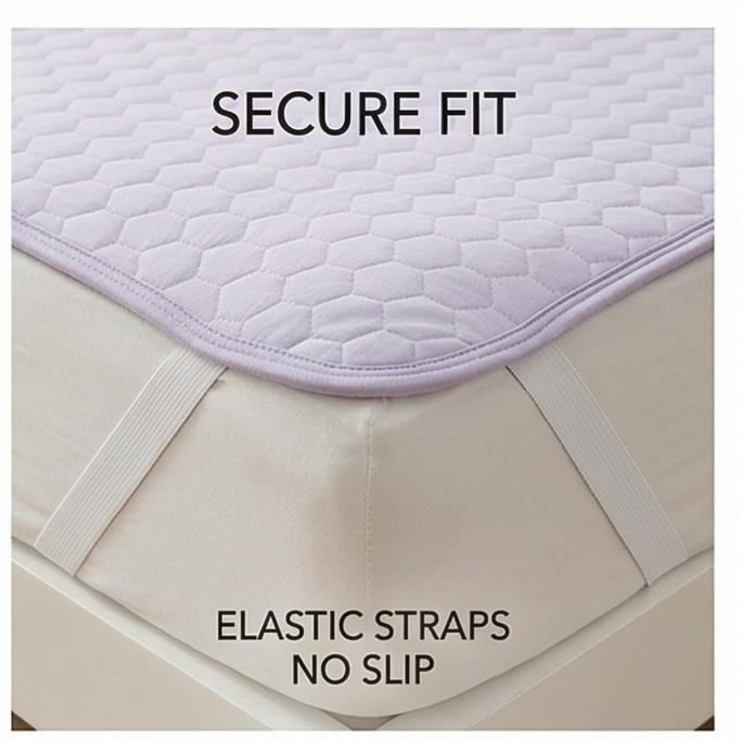 2025 New Cooling Ice Bean Ice Silk Mat Set, Machine Washable, 3-Piece, Soft Summer Bed Mat for Home & Dorm