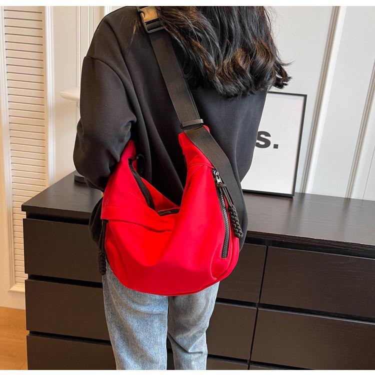 Oxford Cloth Casual Crossbody Bag For Women With Color Block Design For Daily Use