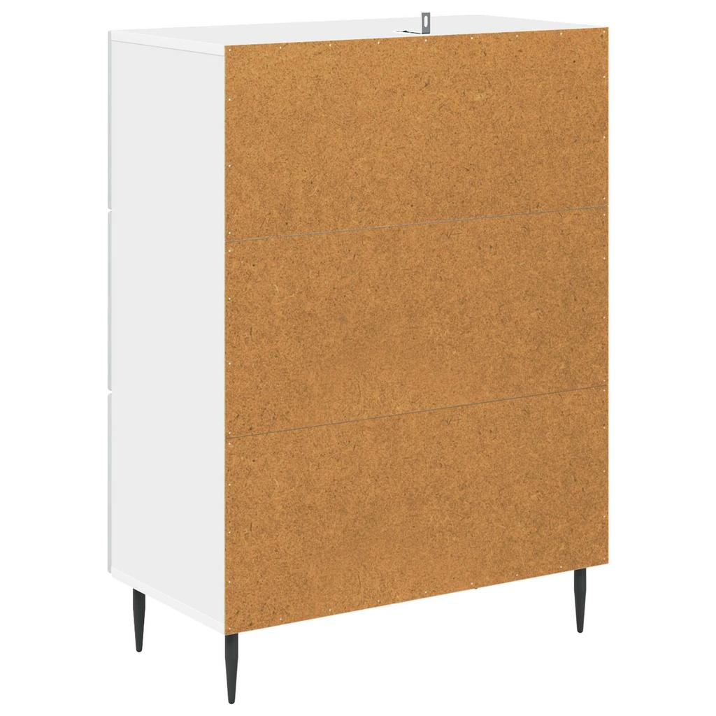 White Drawer Cabinet 66 x 34.5 x 89.5 cm Particleboard