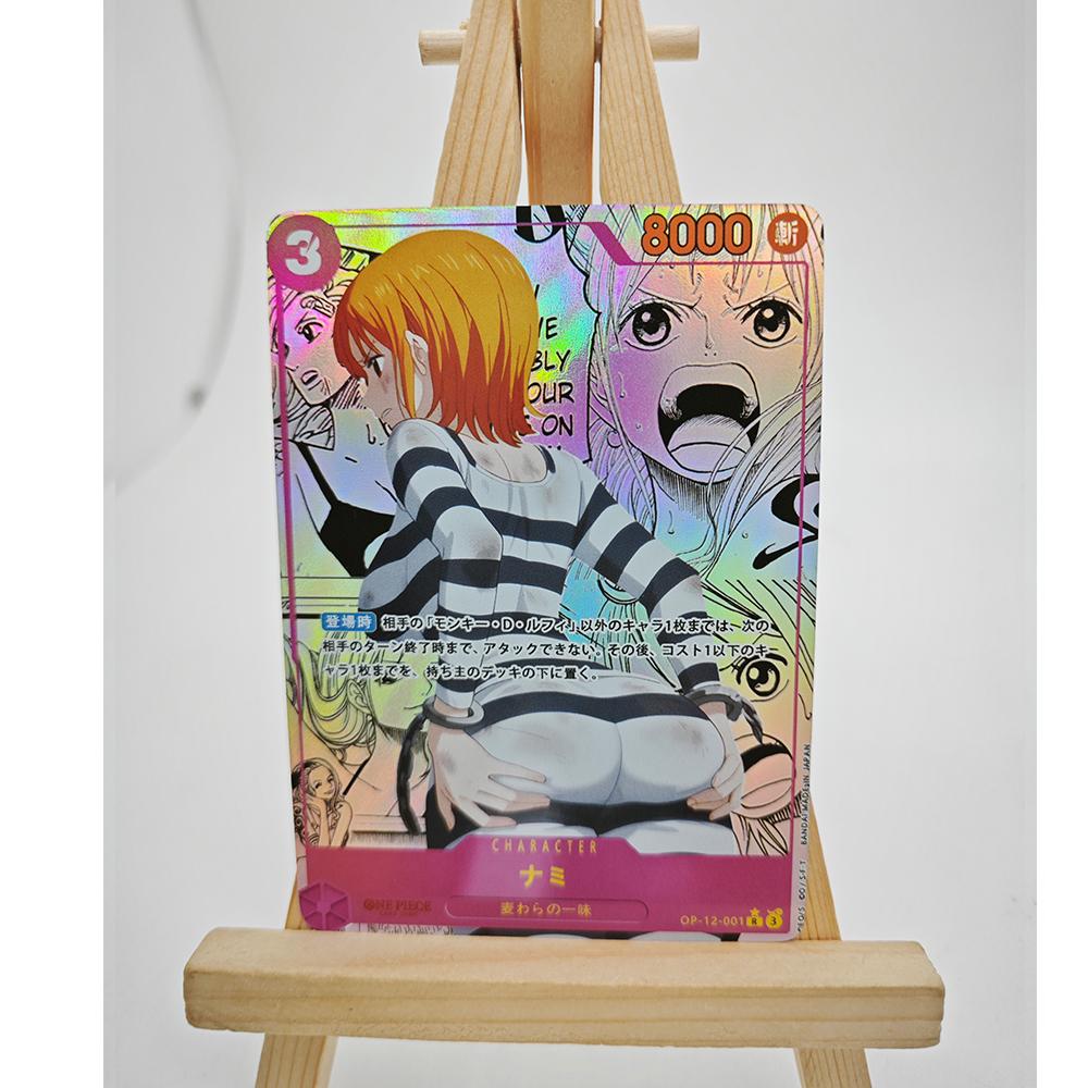 3pcs/set one piece opcg Boa HancockNami  Diy  Self Control Collect Signature Trading Flash Card Anime Cartoon Gift