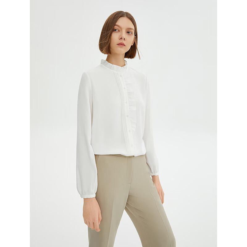 LANCY Retro Palace Style Chiffon Long Sleeve Blouse