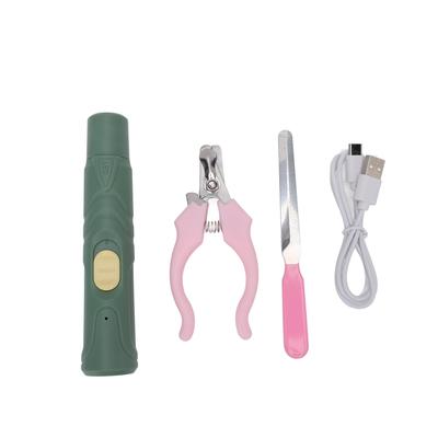 Dog Nail Grinder with LED Light 2 Speed Rechargeable Quiet Pet Nail Trimmer Powerful Dog Nail