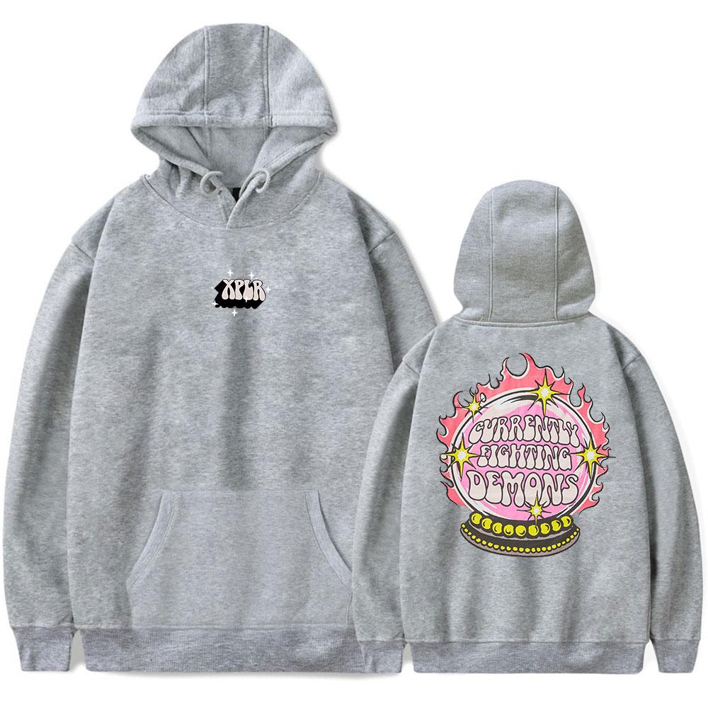 XPLR CFD Logo Stampato Sam and Colby Merch Felpe Uomo Donna Unisex Hip Hop Oversize Casual Tuta Felpa Harajuku YK2 Top