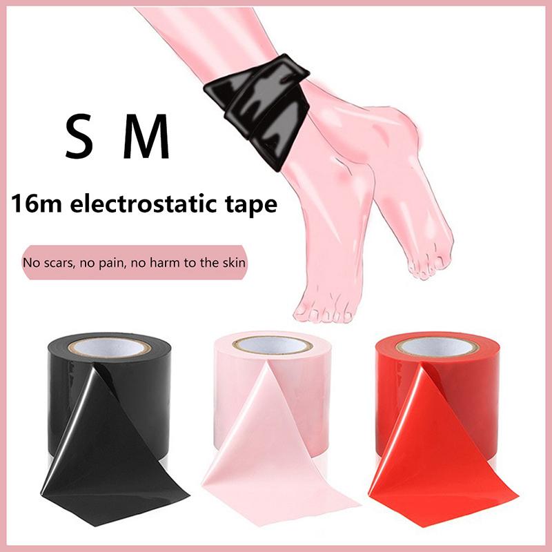 No Stick Static Tape Restraints Adult Women Couple Flirting Strap Safe Skin Friendly Muti-Color Bondage Tape