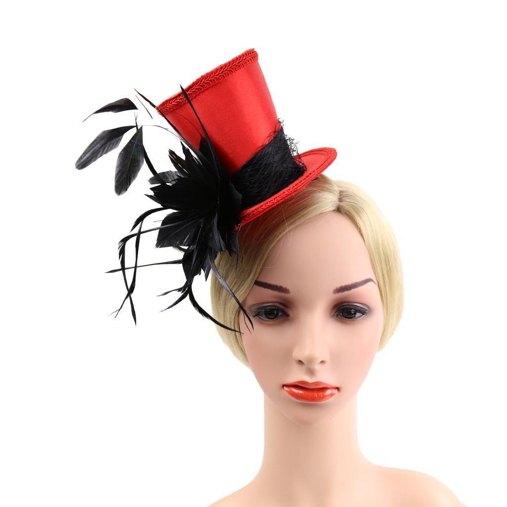 Vintage Fascinator Top Hat Wedding Bridal Woman Fancy Dress