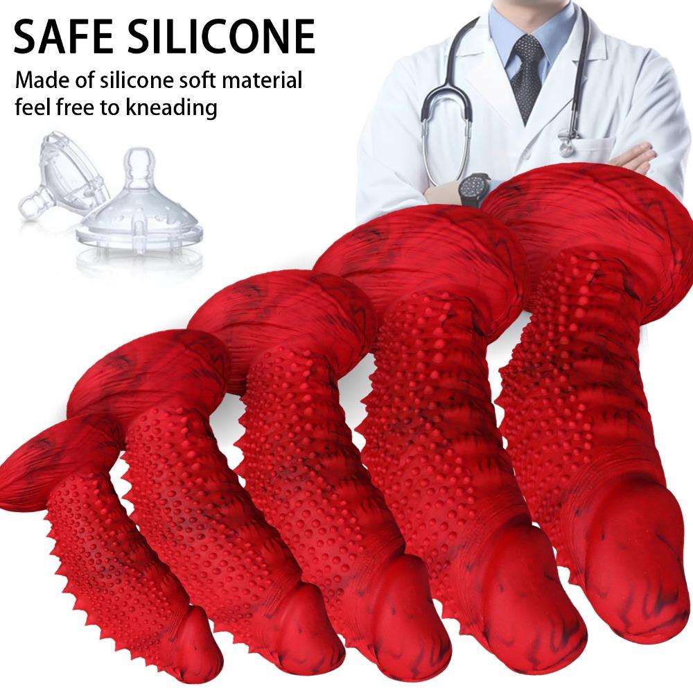 Big Size Soft Silicone Realistic Dildo Female Personal Massage Toy For Couples