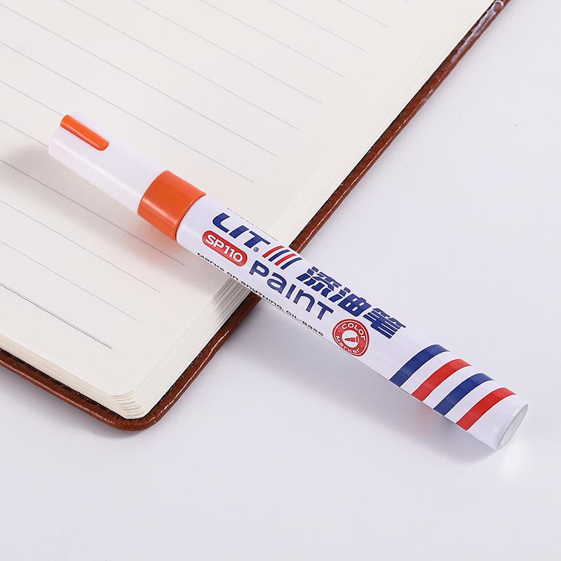 12-Color Waterproof Paint Touch-Up Pen - Durable, Easy Application, Fade-Resistant, and Industrial-Grade Oily Marker