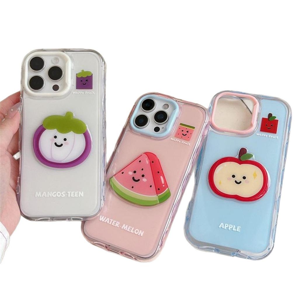 Wave Jelly for Apple Phone Case Transparent for IPhone14 Creative Three-dimensional Fruit Cartoon Girls Cute Phone Case