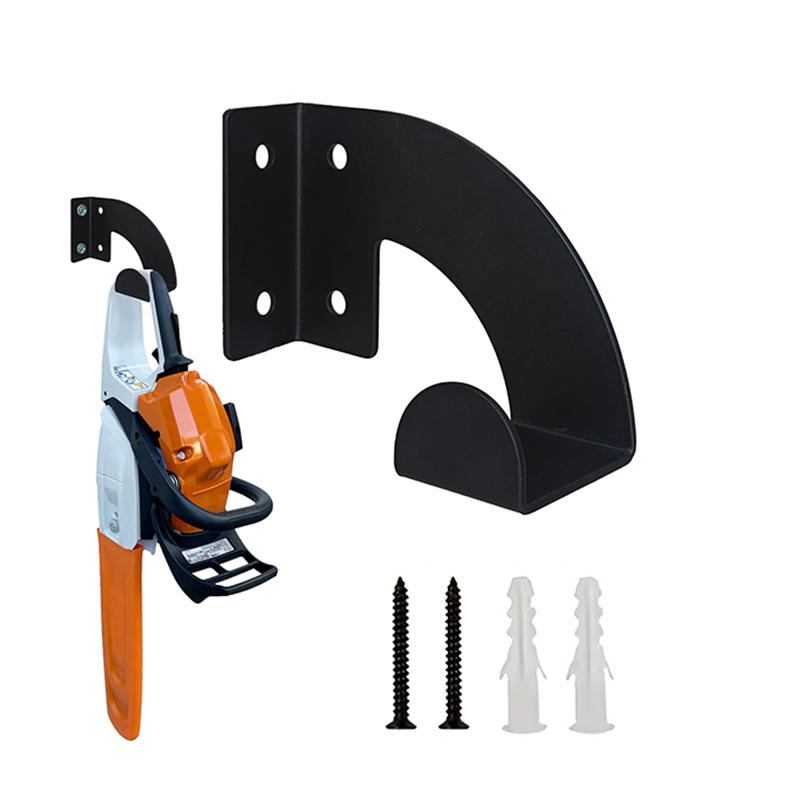

1/2 Tool Rack Chainsaw Wall Mount Heavy Duty Chainsaw Hanger Wall Mount Organizer Metal Rack Tool Storage Workshop Garage Garden