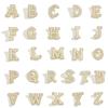 Kristall Strass Perle A-Z 26 Buchstaben Brosche Damen Englisches Alphabet Brosche Anstecknadel Korsage Kragen Schmuck Kleidung Tasche Deko Geschenke
