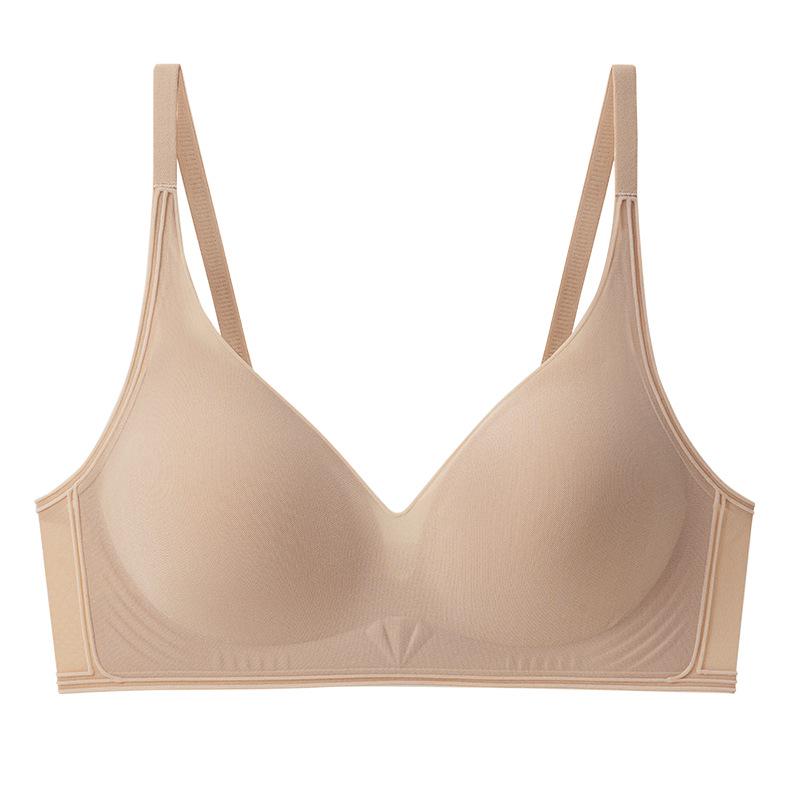 Women s Wireless Seamless Support Bra - Mesh Gathering for Anti-Sagging and Enhanced Lift M