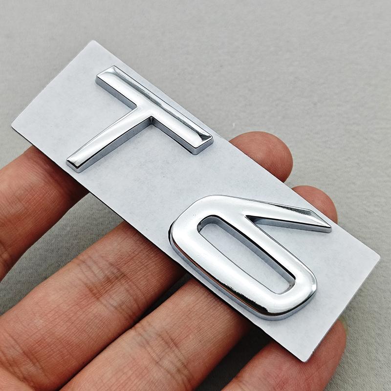 3D Metal T5 T6 AWD Car Trunk Emblem Badge Letter Logo Decal Replacement For Volvo XC60 XC90 S60 S90 Black Chrome Accessories