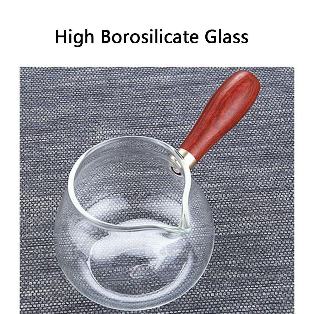 Transparent Glass Sharing Tea Cup Chinese Style Loose Leaf Tea Maker Milk Clear Tea Kettle Office