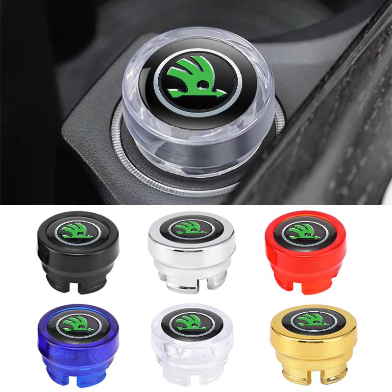 WMTY7 1pcs Car Cigarette Lighter Dust Cover Dustproof Cap Plug For Skoda Octavia A5 A7 A2 Rapid Fabia Superb Kodiaq Auto Accessories