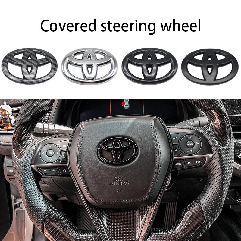 3D ABS Steering Wheel Emblem Cover Logo Badge Sticker for Toyota Corolla Camry RAV4 Yaris CHR Auris Avensis Prius Verso Accessor