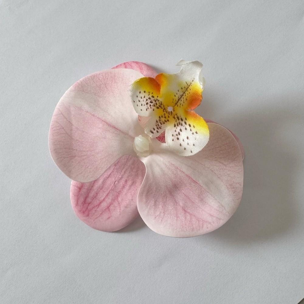 10pcs Realistic 9cm Simulation Butterfly Orchid DIY Crafts Silk Butterfly Orchid Flower Head Fake Flower Head Wedding Ornamental