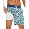 GD summer new men's shorts fashion vacation pants men's four corners milk silk lining