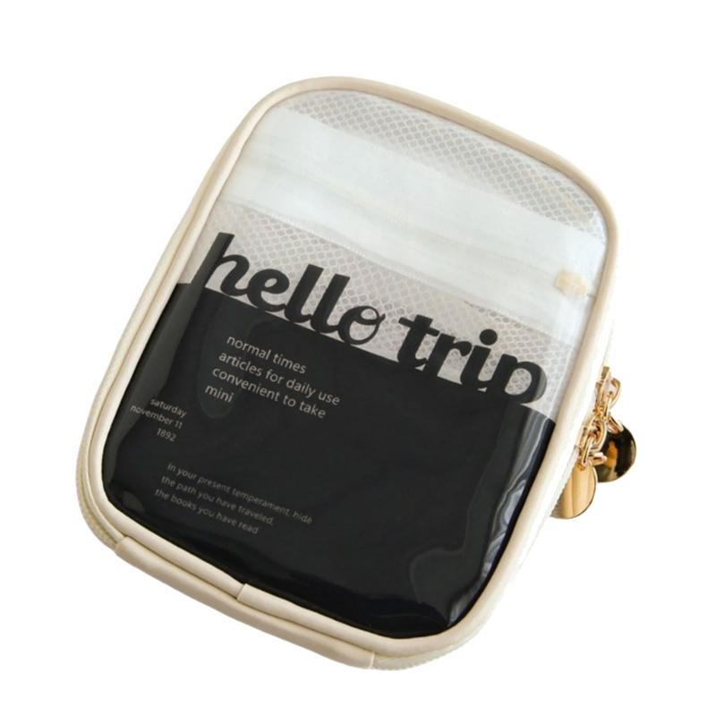 

Portable Toiletry Storage Bag with Clear View and Sturdy Construction Ideal for Home, Travel, and Gym Essential