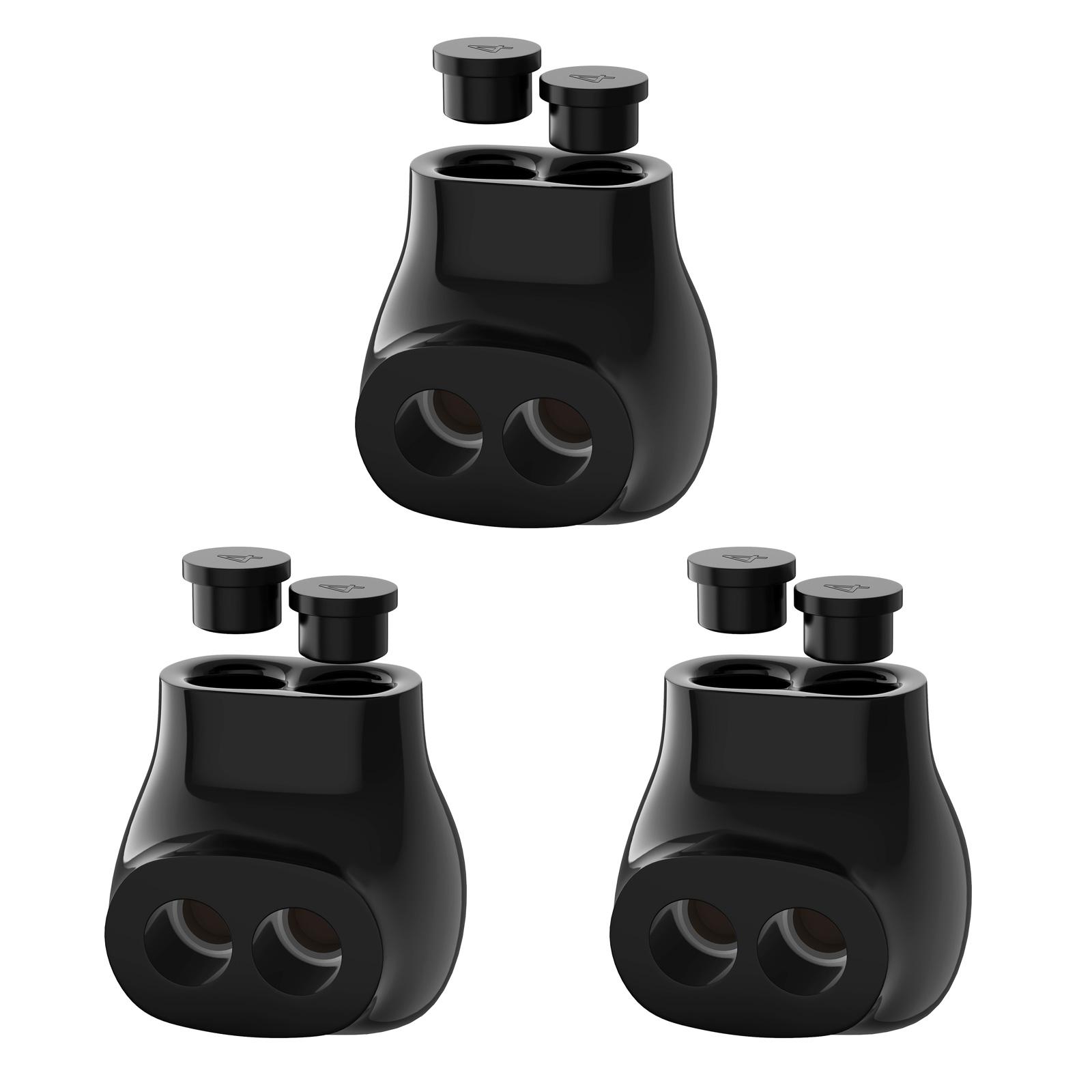 

3Pcs Easy Insulated Multiple Cable Connectors Single Entry Splices Electrical Terminals for 2 14AWG Wire Ranges