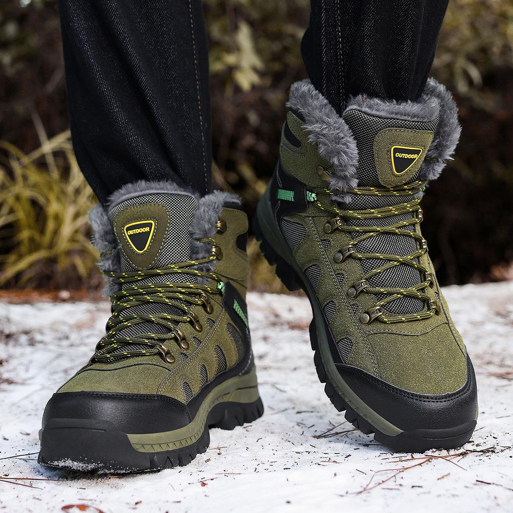 TUINANLE Men Hiking Shoes High Quality Sneakers Waterproof Trekking Mountain Climbing Athletic Outdoor Sport Boots Autumn Winter