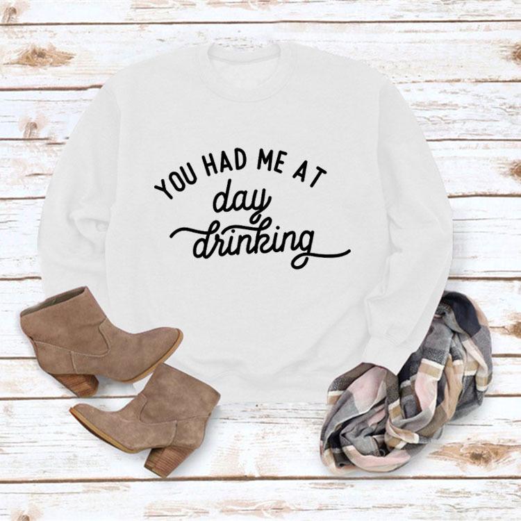 European & American Style Loose Fit Long Sleeve Printed Round Neck Hoodie