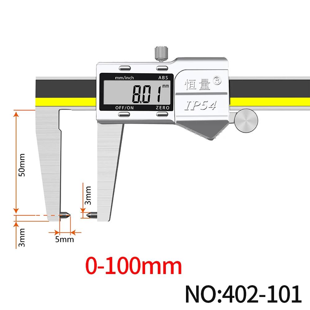 Premium External Groove Tip Digital Caliper Brake Disc Wear Measurement Tool Brake Pad Thickness Measurement Vernier Caliper