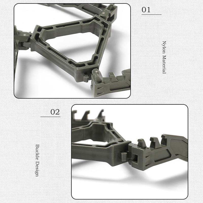Foldable Flat Gas Tank Bracket Outdoor Stove Gas Tank Holder Canister Tripods Stand Anti Dumping Base Tilting Prevention Shelf