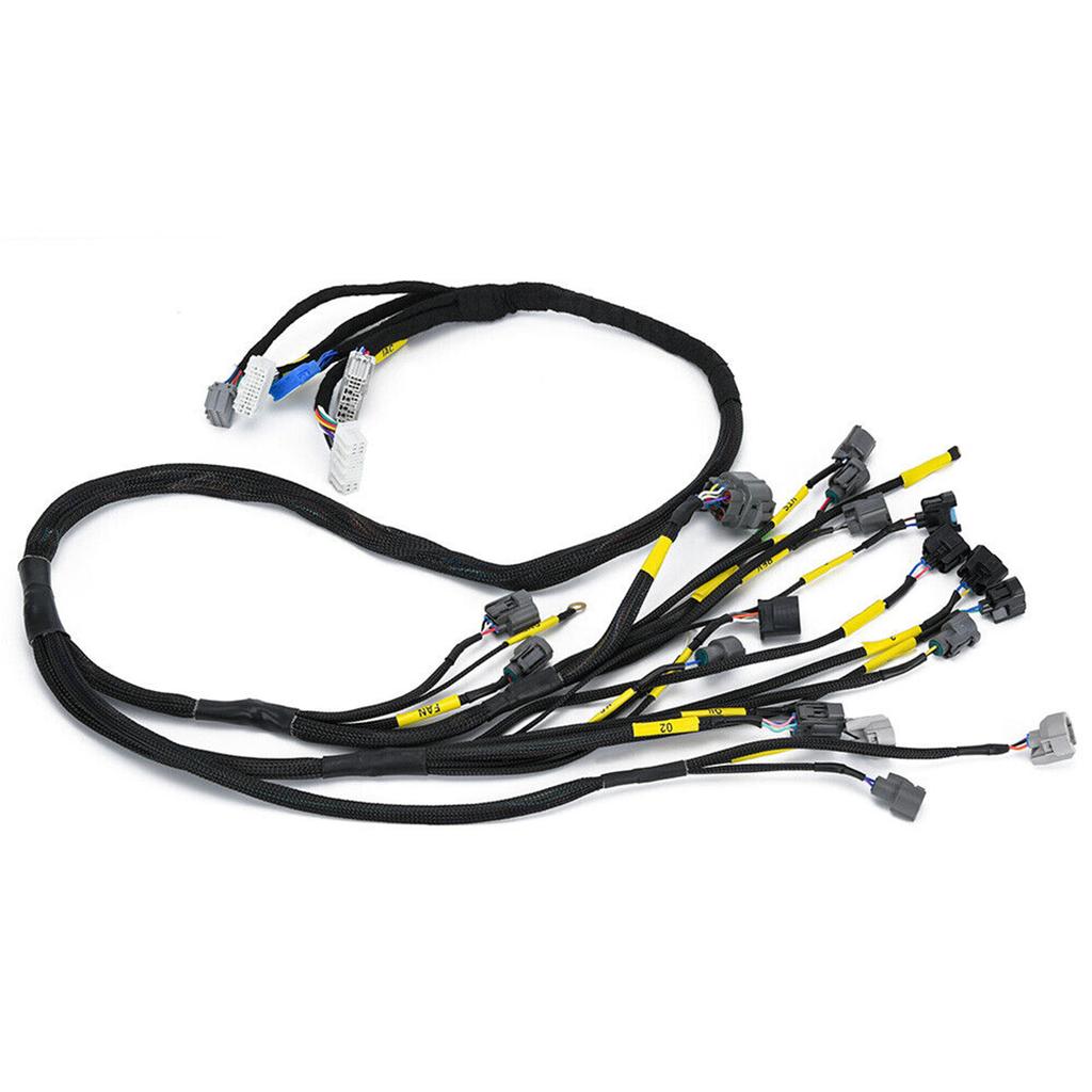 Tucked Engine Harness Compatible-For 92-00 Civic-Integra B16 B18 D16 AP03 CNCHOBD21 EK EG EM Engine Motor Wiring Harness