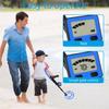 Kids Metal Detector Lightweight 1.2lbs Adjustable 60cm To 79cm Rod Secure Battery Cover Detects Gold Silver Coin Jewelry 10cm Underground Depth