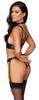 Cottelli Bondage - 2-Piece Sexy Matte Bondage Set M