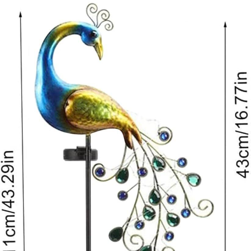 Solar Outdoor Peacock String Lights for Garden Decor