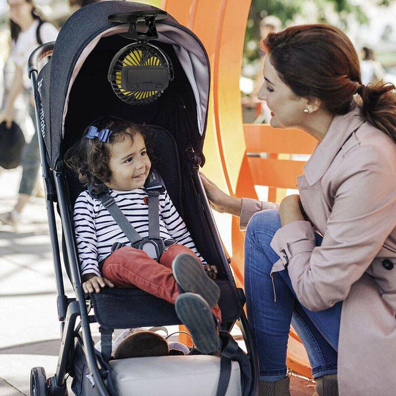 Small Yet Powerful Personal Portable Desk Fan With 3-speed Settings And Usb Rechargeable Battery