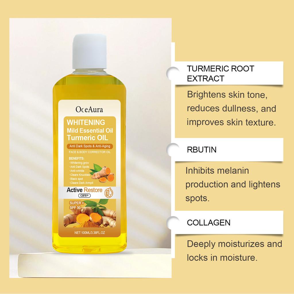 Nourishing Turmeric Body Care Oil For Daily Hydration And Moisturizing Skin Treatment