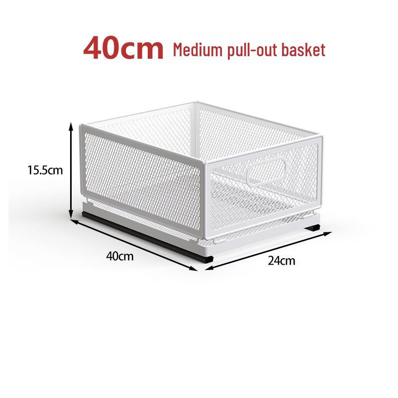 Multi-layer Pull-out Kitchen Storage Rack for Snacks, Seasoning Bottles, and Jars