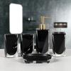 Resin Bathroom Five-piece Set Wash Tray Handwashing Fluid Soap Dispensing Bottles Accessories Organizer Decor