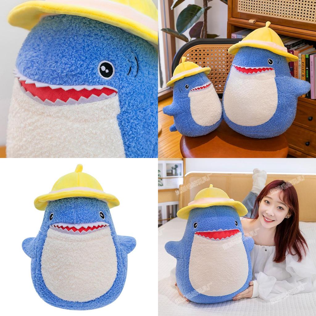 Shark Hat Plush Toy With Soft Filling For Home Decor And Gift For Girlfriend