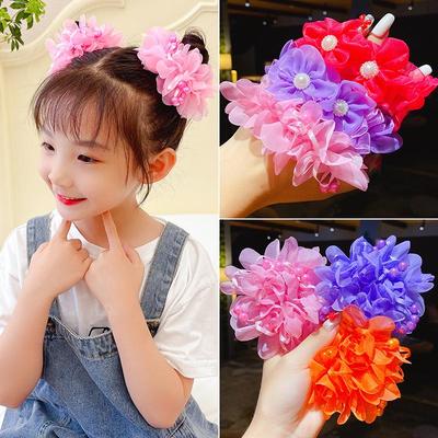 Gomas para el pelo de princesa: Gomas Elásticas de Flores Lindas para Niñas