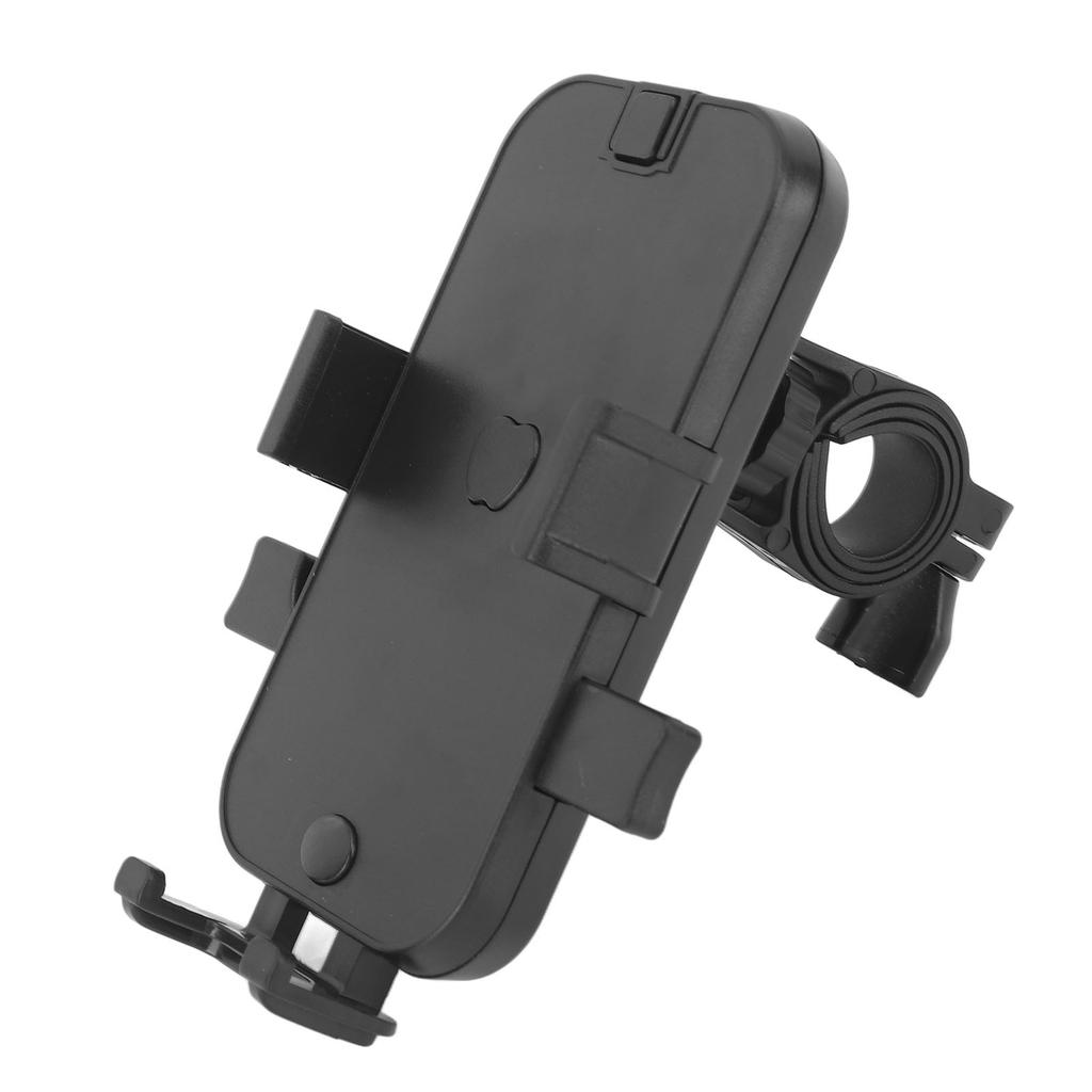 Bike Phone Mount ABS Stable Fixed Adjustable Angle Shock Absorption Handlebar Phone Holder for Motorcycle