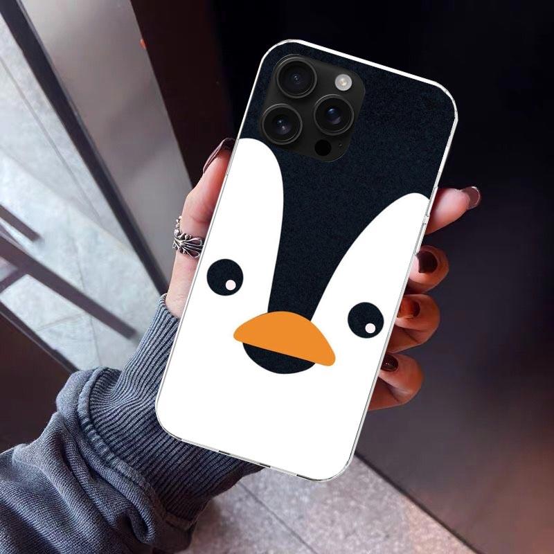 Cartoon P-Pingu Penguin Phone Case For iPhone 17 Air 16 15 Pro Max 14 Plus 13 Mini 12 11 Cover 7 8 SE Silicone Shell Print Funda