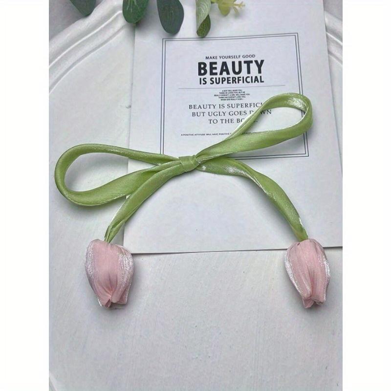 1pc Tulip Design Curtain Tie Backs, Living Room Window Curtain Cinch, Woven Curtain Tiebacks, Curtain Rod Easter Gifts Birthday Graduation