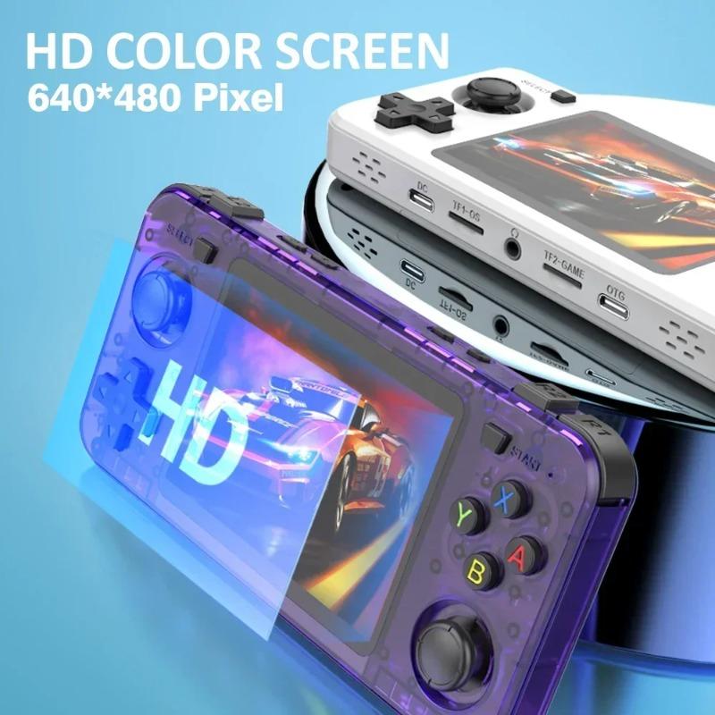 R36H Retro Handheld Console Open-Source Linux System Game Consoles 3.5 Inch IPS Screen Portable Video Player For Children's Gift