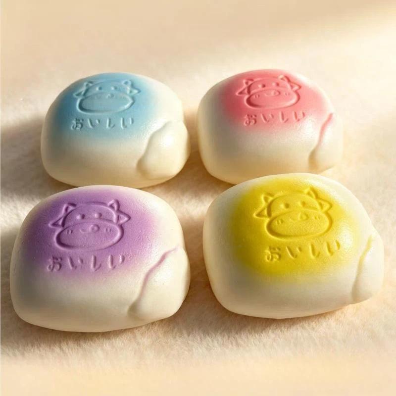 Slow Rising Pinch Milk Bread Toy Non-Toxic Soft Squeeze Gadget for Office Worker Stress Relief Children's Day Presents
