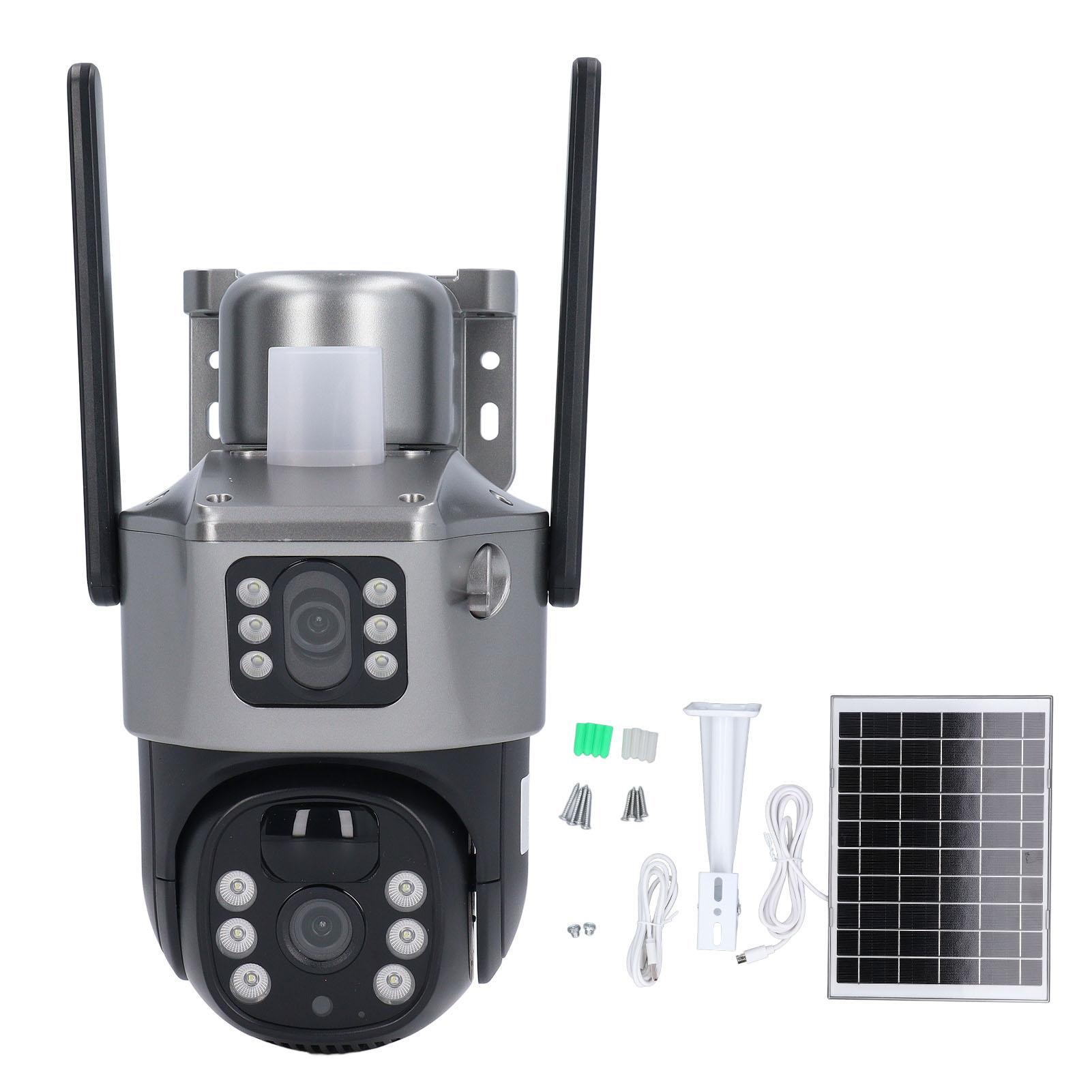 

Solar Security Camera Outdoor WIFI Wireless HD Night Vision IP66 Surveillance Camera