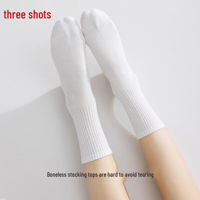 Sanqiang Simple Series Women's 100% Cotton Crew Socks